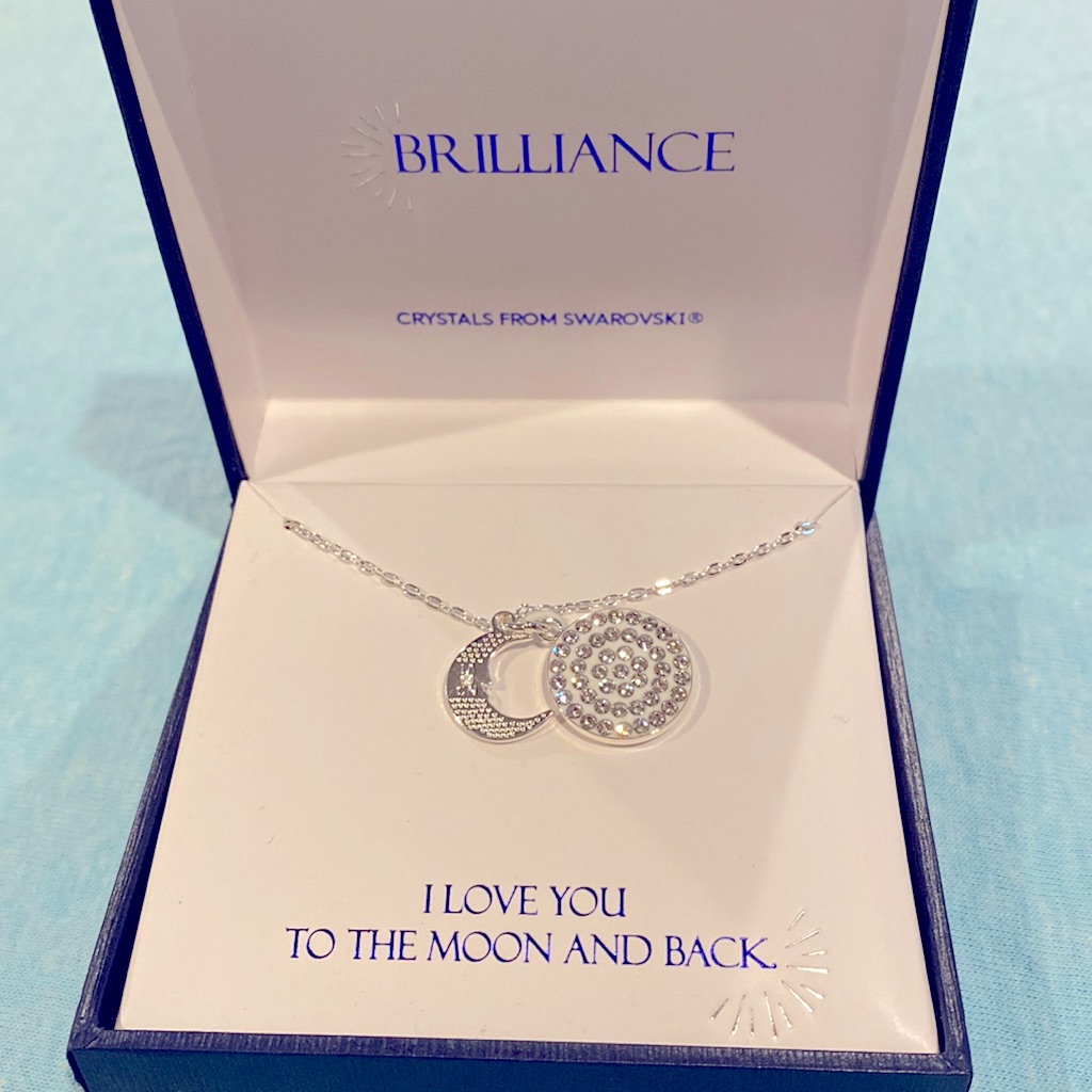 Brilliance Crystals From Swarovski I Love You To The Moon And Back Necklace